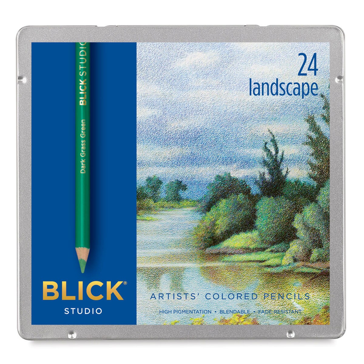 Blick Studio Artists' Colored Pencil Set - Set of 24, Landscape Colors ...