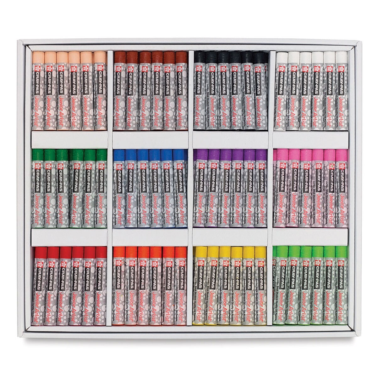 Sakura Cray-Pas Junior Artist Oil Pastels - Assorted Colors, Set of 288