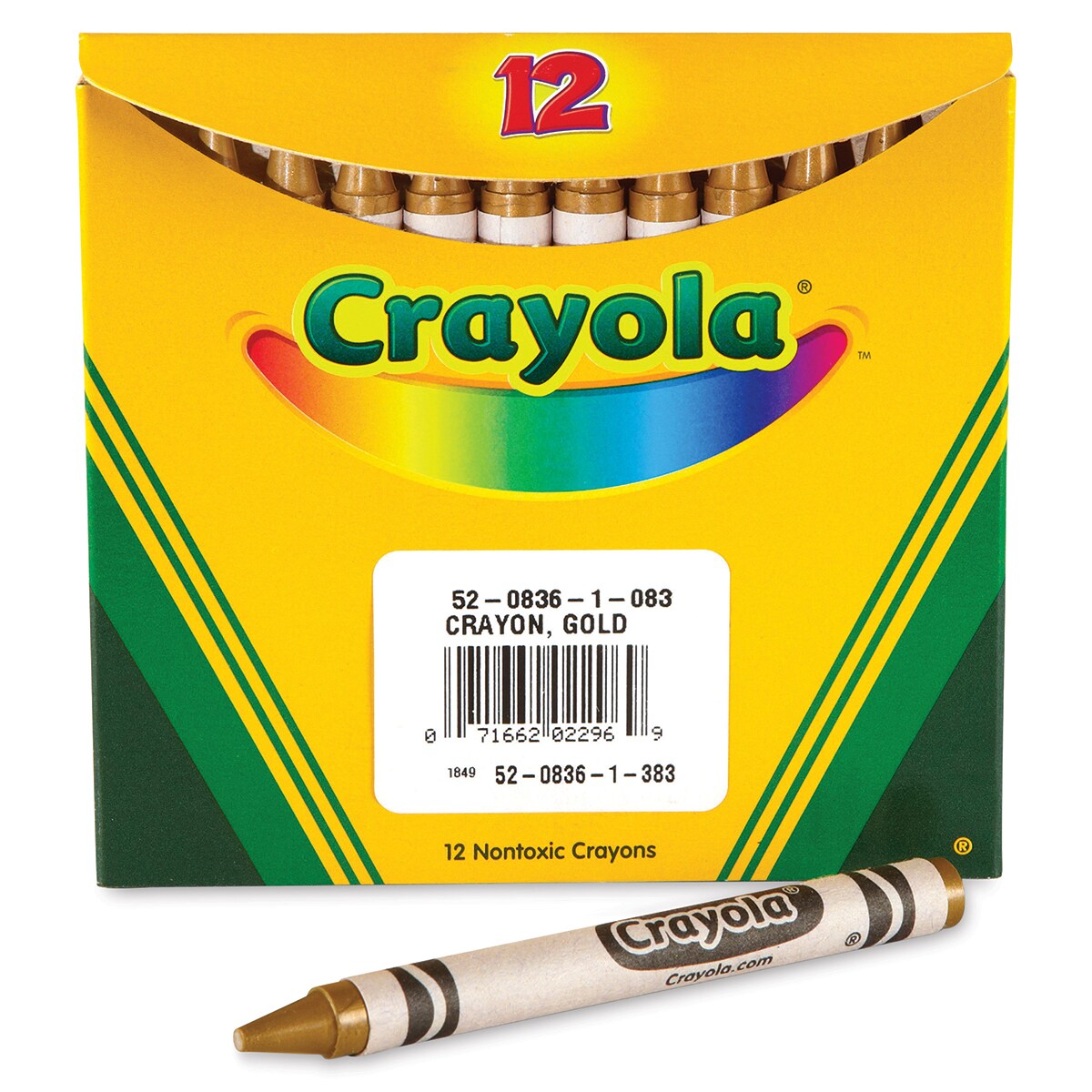 Crayola Crayons - Box of 12, Gold