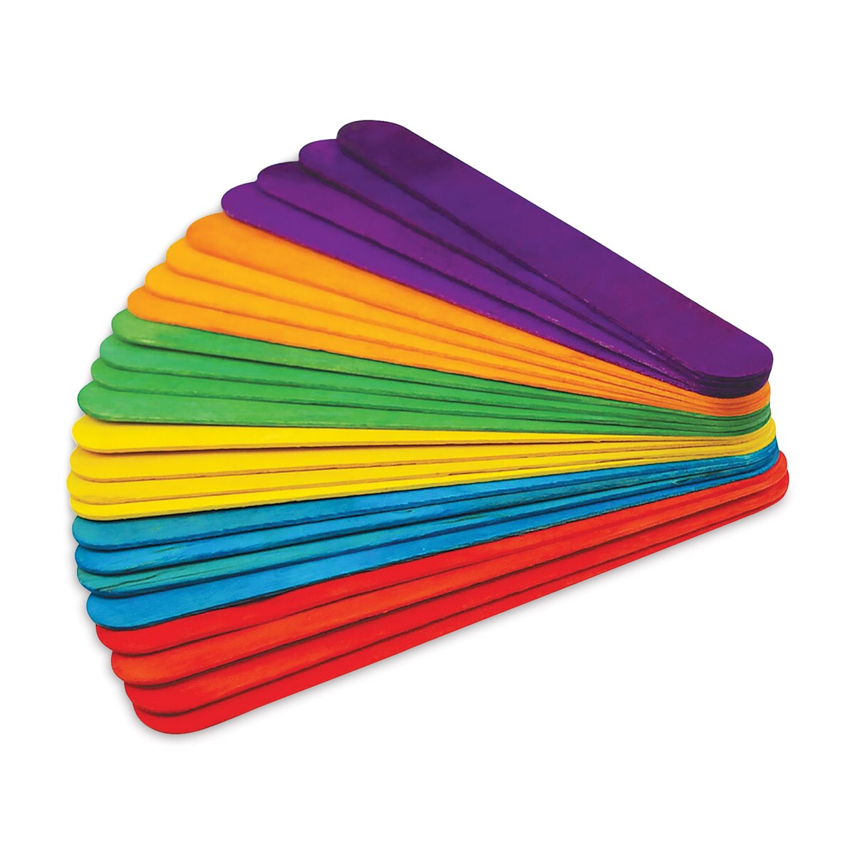 Jumbo Multi Colored Craft Sticks