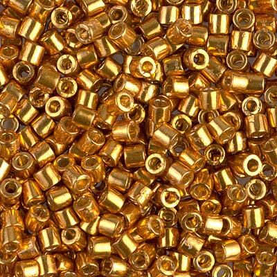 Miyuki Delica Bead 8/0, DBL1833, Duracoat Galvanized Yellow Gold