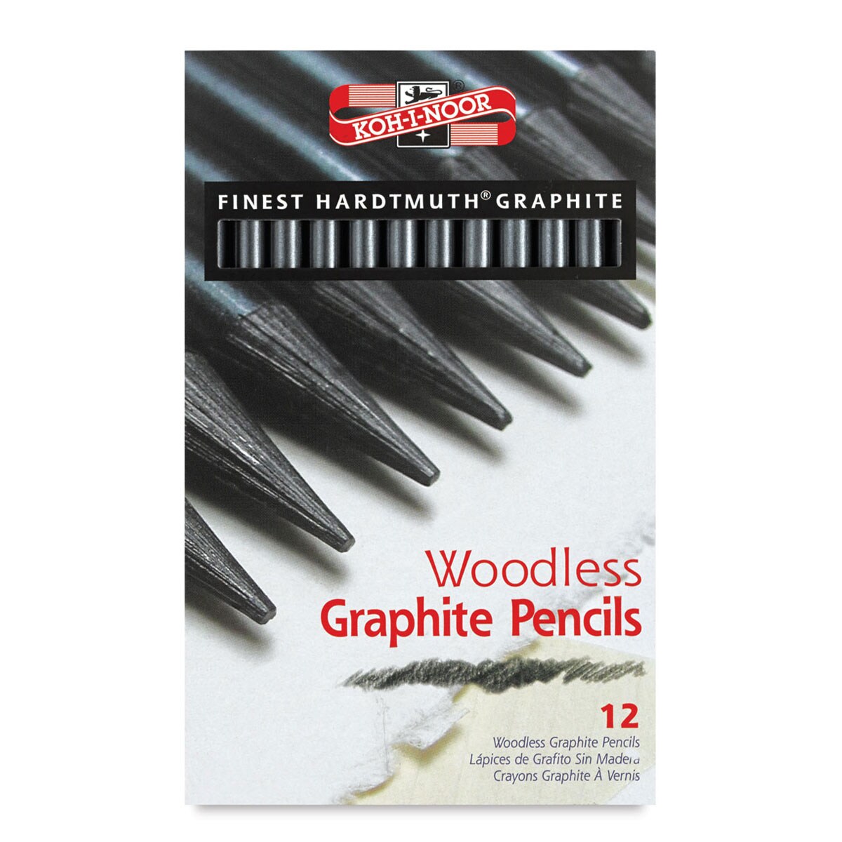 Koh-I-Noor Progresso Woodless Graphite Pencils - Set of 12