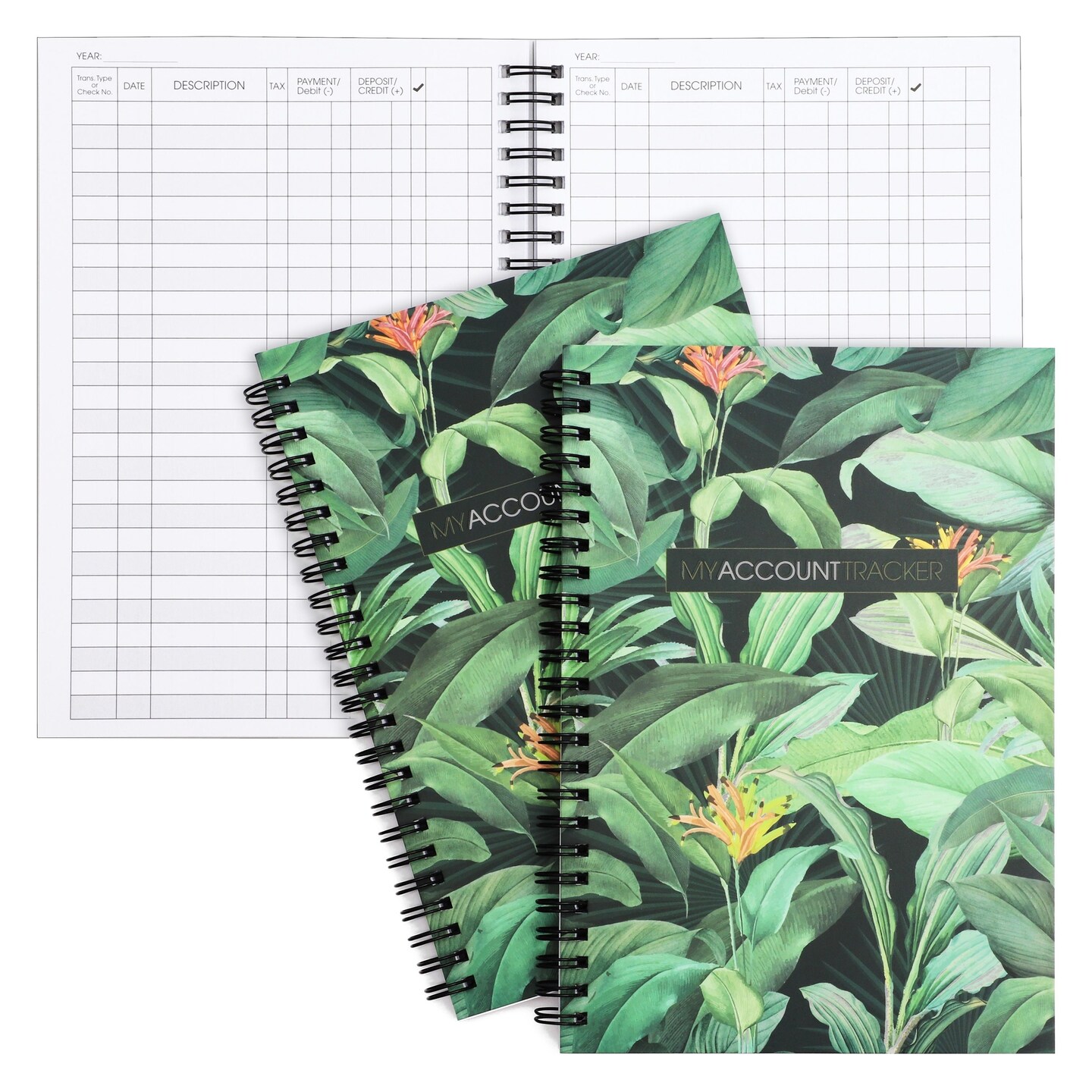 2 Pack Accounting Ledger Book for Bookkeeping, Money Spending Account Tracker Expense Notebook for Small Business (100 Pages)