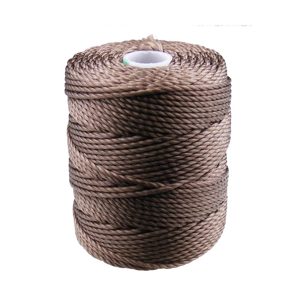C-Lon Tex 400 Heavy Weight Bead Cord, Medium Brown ,1.0mm, 36 Yard Spool