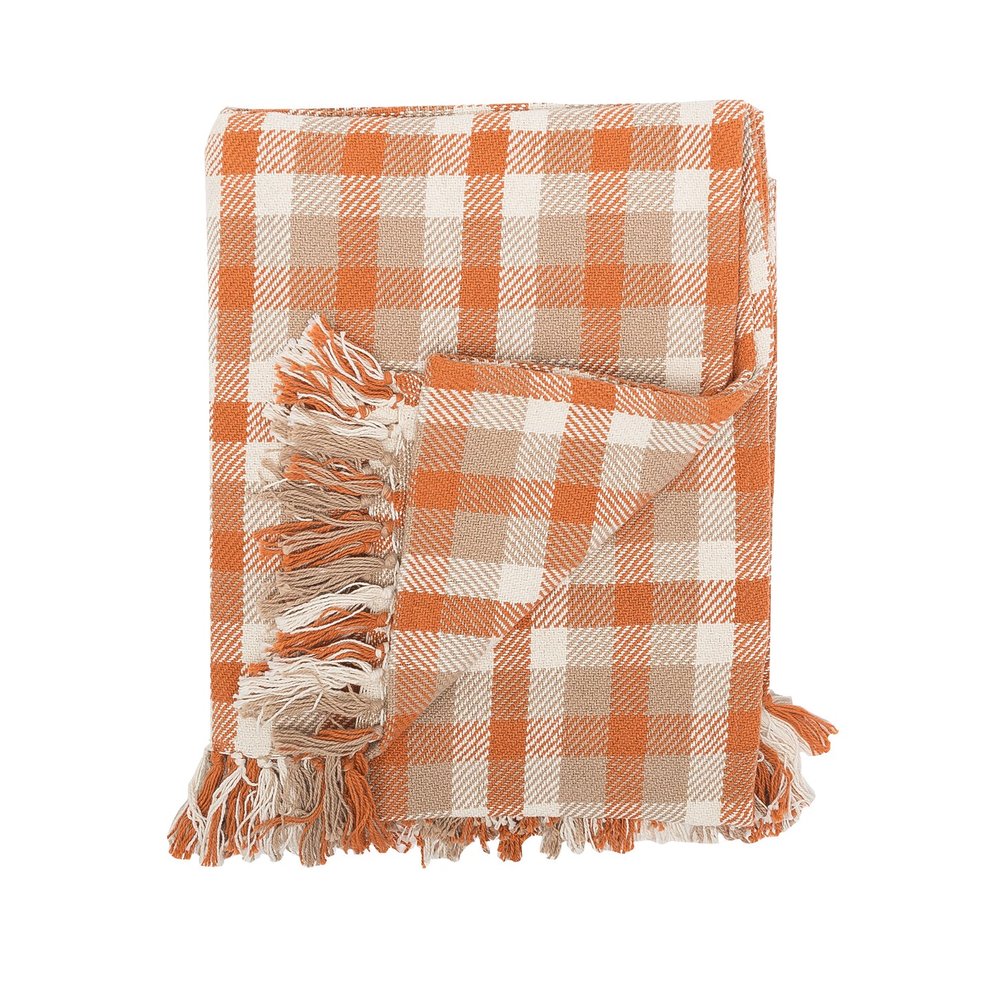 Dunmore Plaid Woven 50&#x22; x 60&#x22; Throw Blanket with Fringe