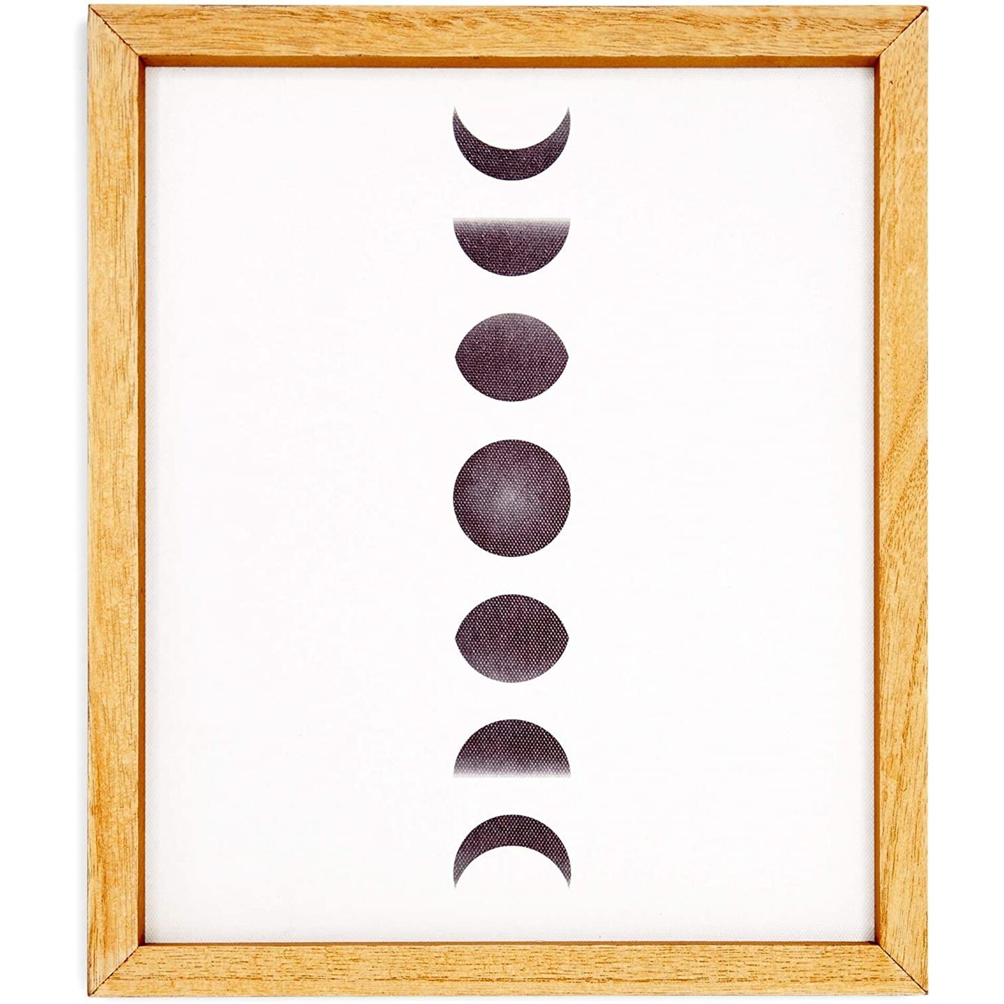 Moon Phases Wall D&#xE9;cor, Modern Framed Art (10 x 11.8 Inches)