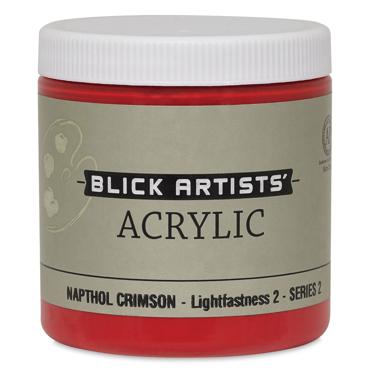 Blick Artists&#x27; Acrylic - Naphthol Crimson, 8 oz jar