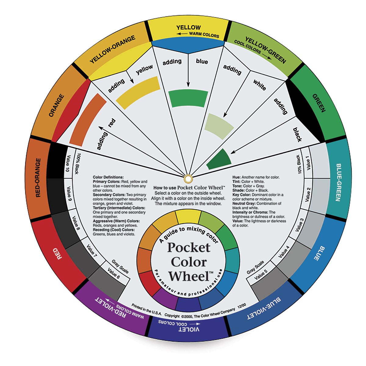 Artist's Color Wheel - Pocket Version, 5-1/8