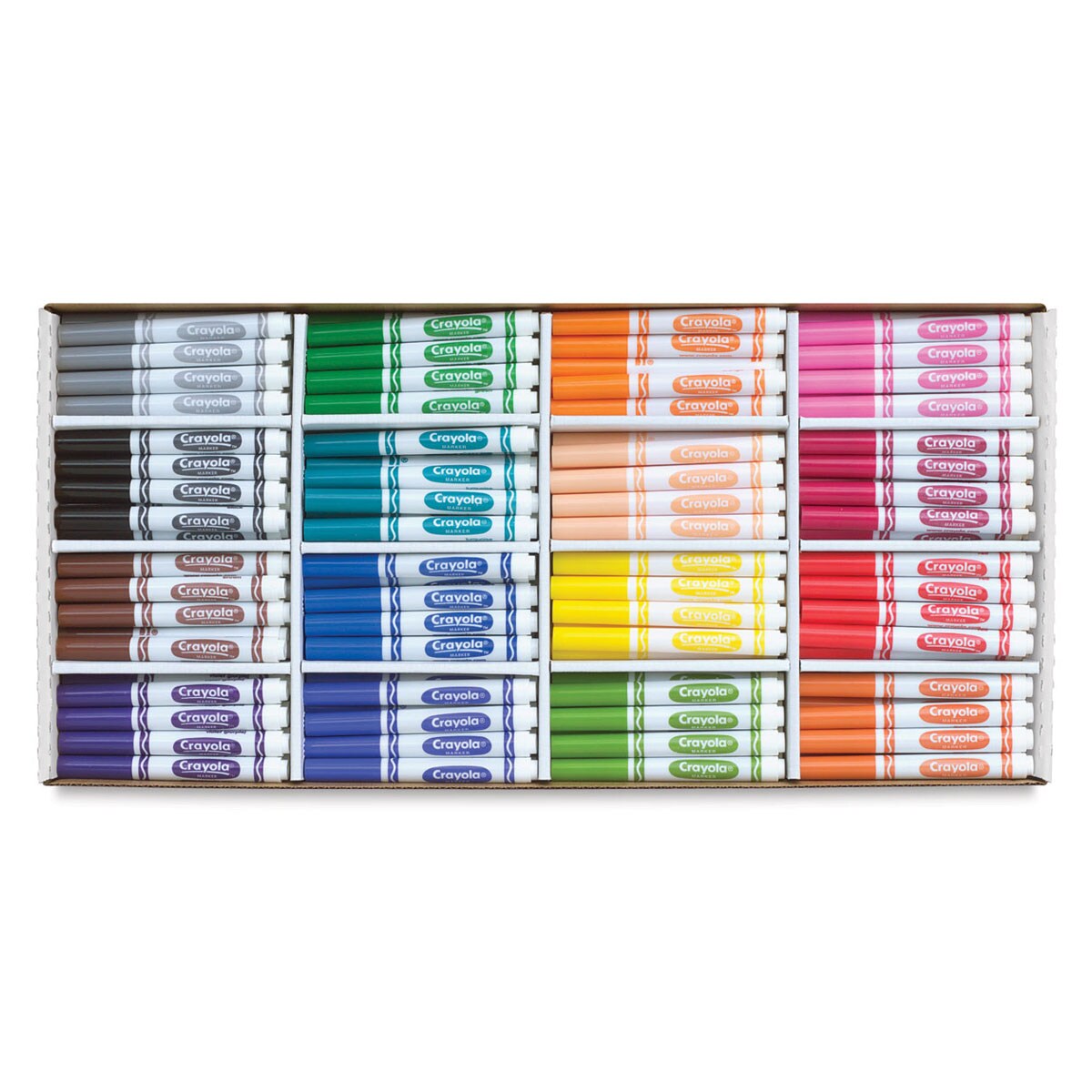 Crayola Broad Line Markers - Classpack, Assorted Colors, Set of 256