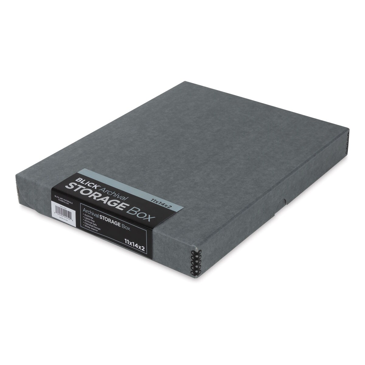 Blick Archival Storage Box - 11&#x22; x 14&#x22; x 1-3/4&#x22;, Gray