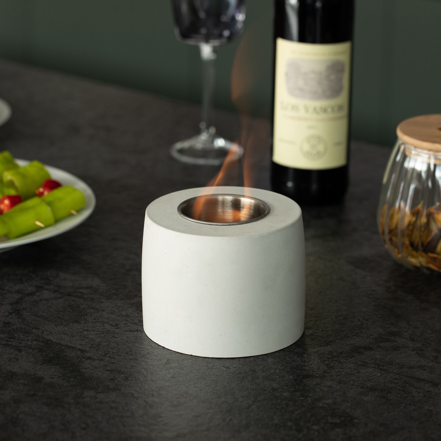 Mini Tabletop Fire Pit Rubbing Alcohol Fireplace Indoor Outdoor