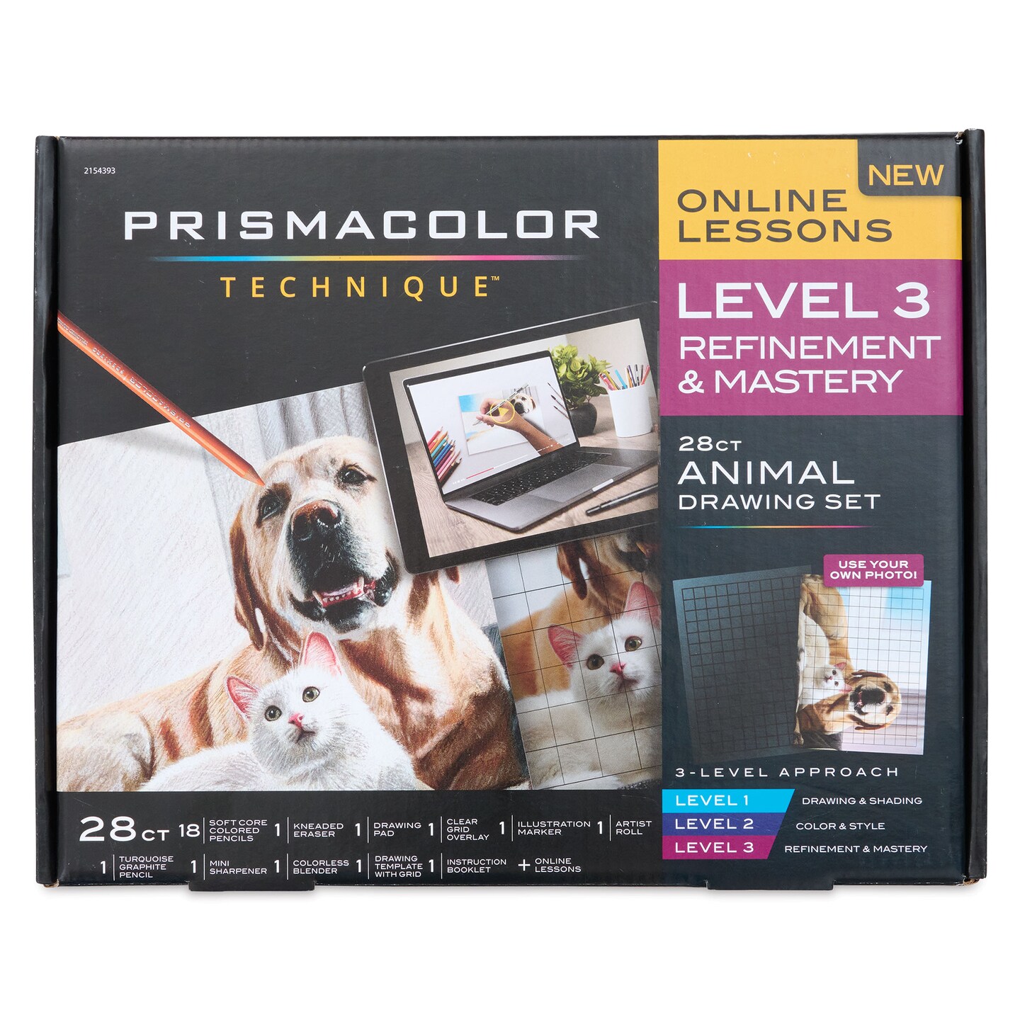 Prismacolor Technique Animal Drawing Set Level 3, Refinement and