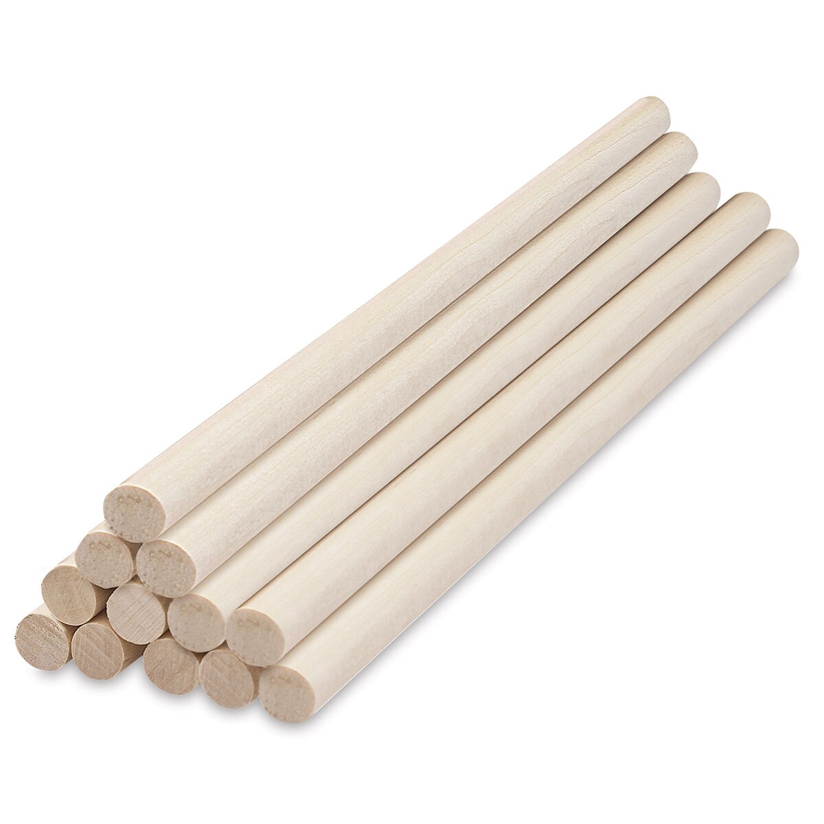 Creativity Street Wooden Dowel Rods - Pkg of 12, 1/2&#x22; x 36&#x22;