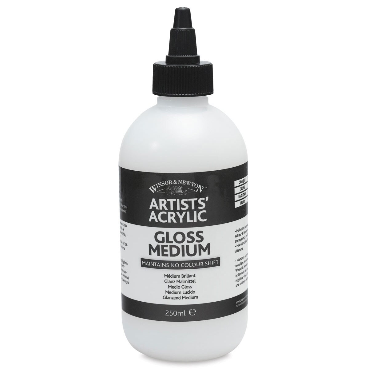 Winsor & Newton Artists' Acrylic Medium - Gloss, 250 ml bottle