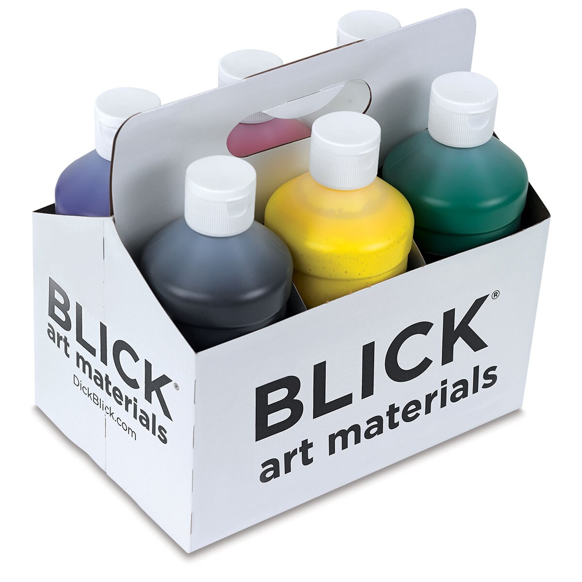 Blick Premium Grade Tempera - Set of 6, Basic Colors, Pints