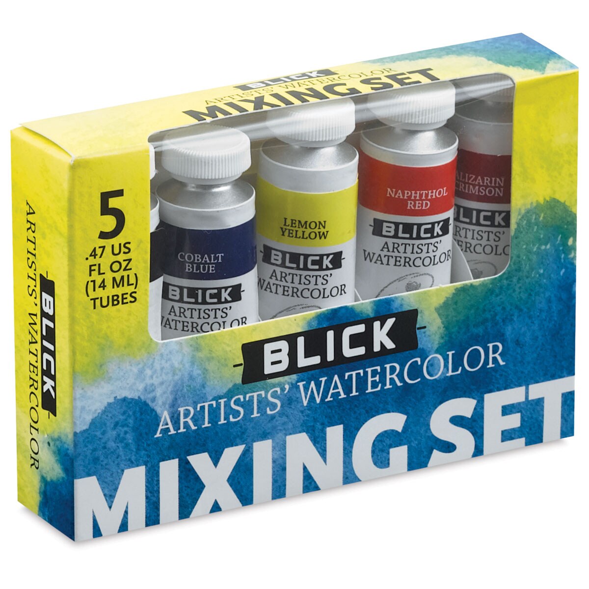 Blick Artists&#x27; Watercolors - Mixing Set, Set of 5 colors, 14 ml tubes