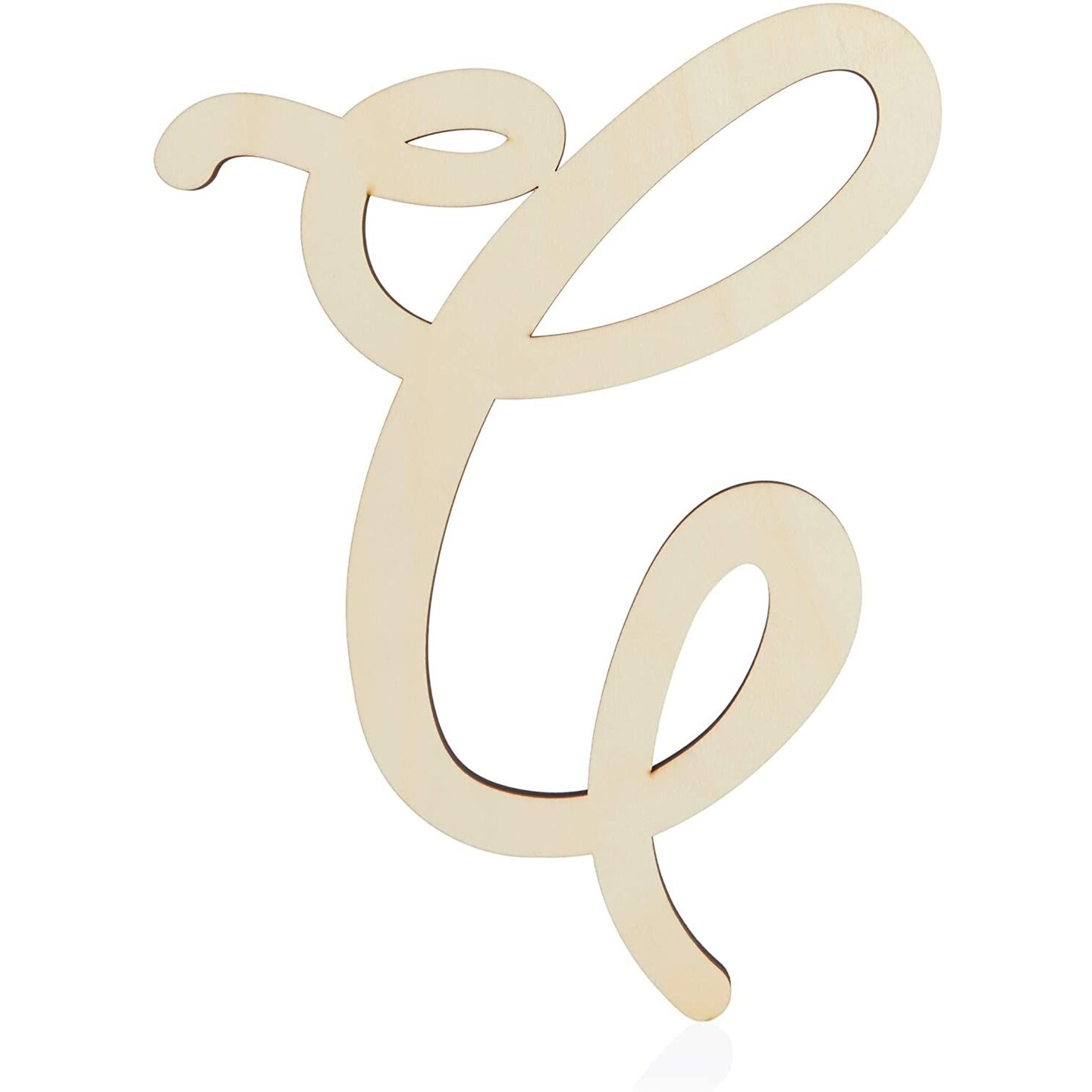 Wooden Monogram Alphabet Letters, Decorative Letter C (13 Inches)
