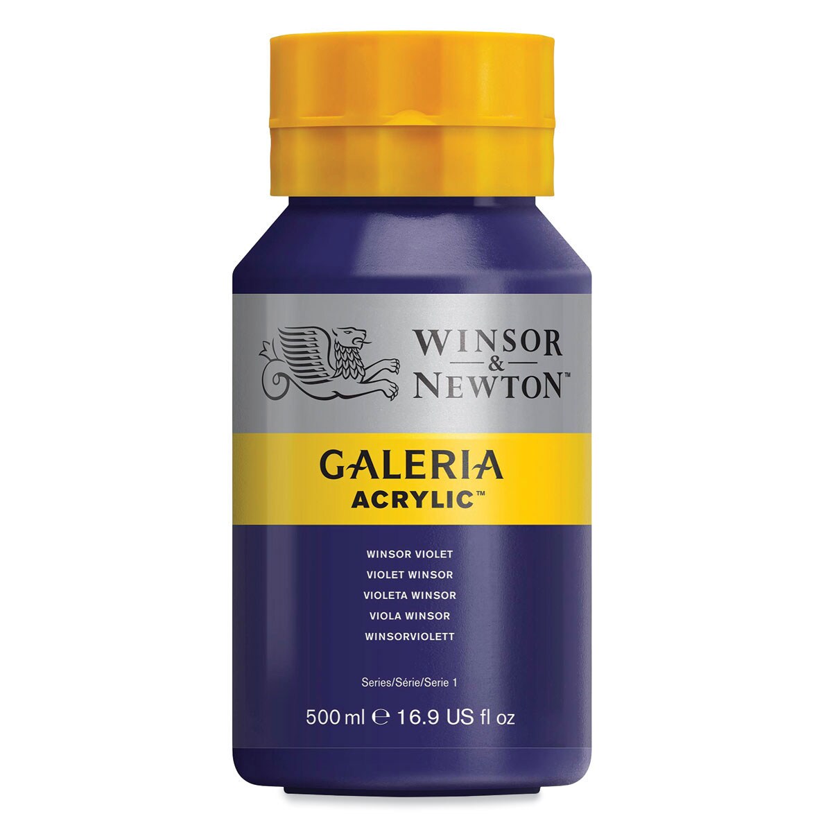 Winsor & Newton Galeria Flow Acrylics - Winsor Violet, 500 ml tube