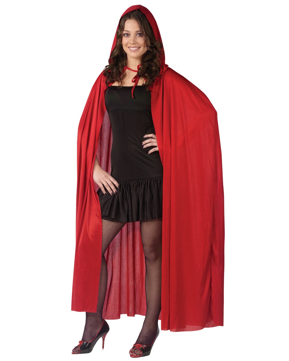 Adult's 68" Red Hooded Cape Vampire And Ghost Costume Accessory