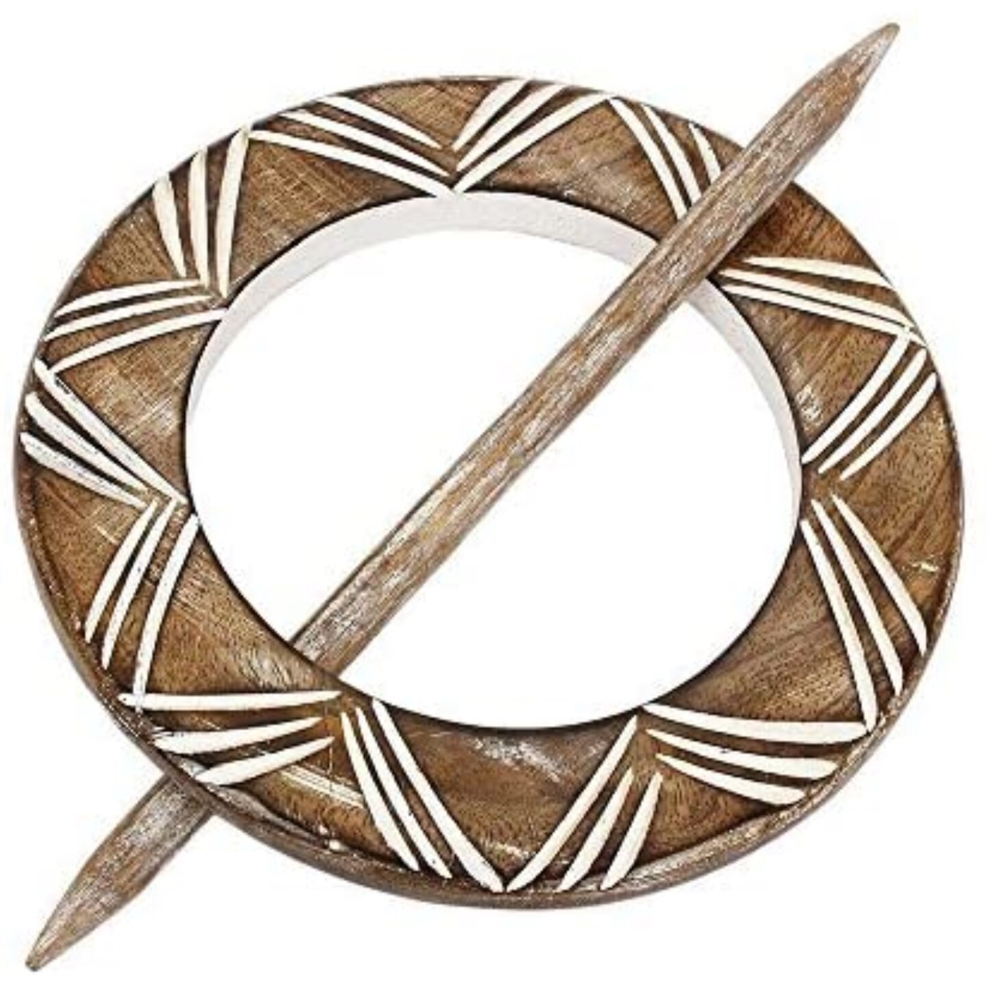 Wooden Curtain Tie backs Holdbacks Drape Binds Home Decor Set of 2