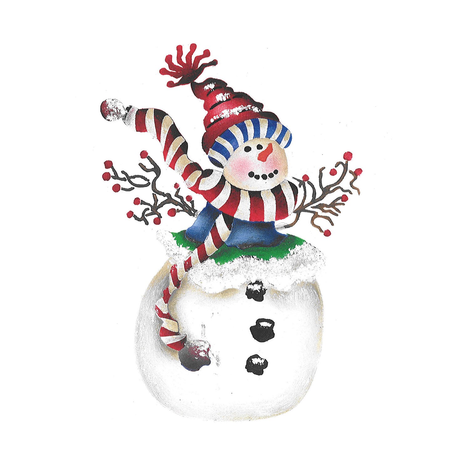 small-snowman-with-cap-stencil-3642-by-designer-stencils-outdoor