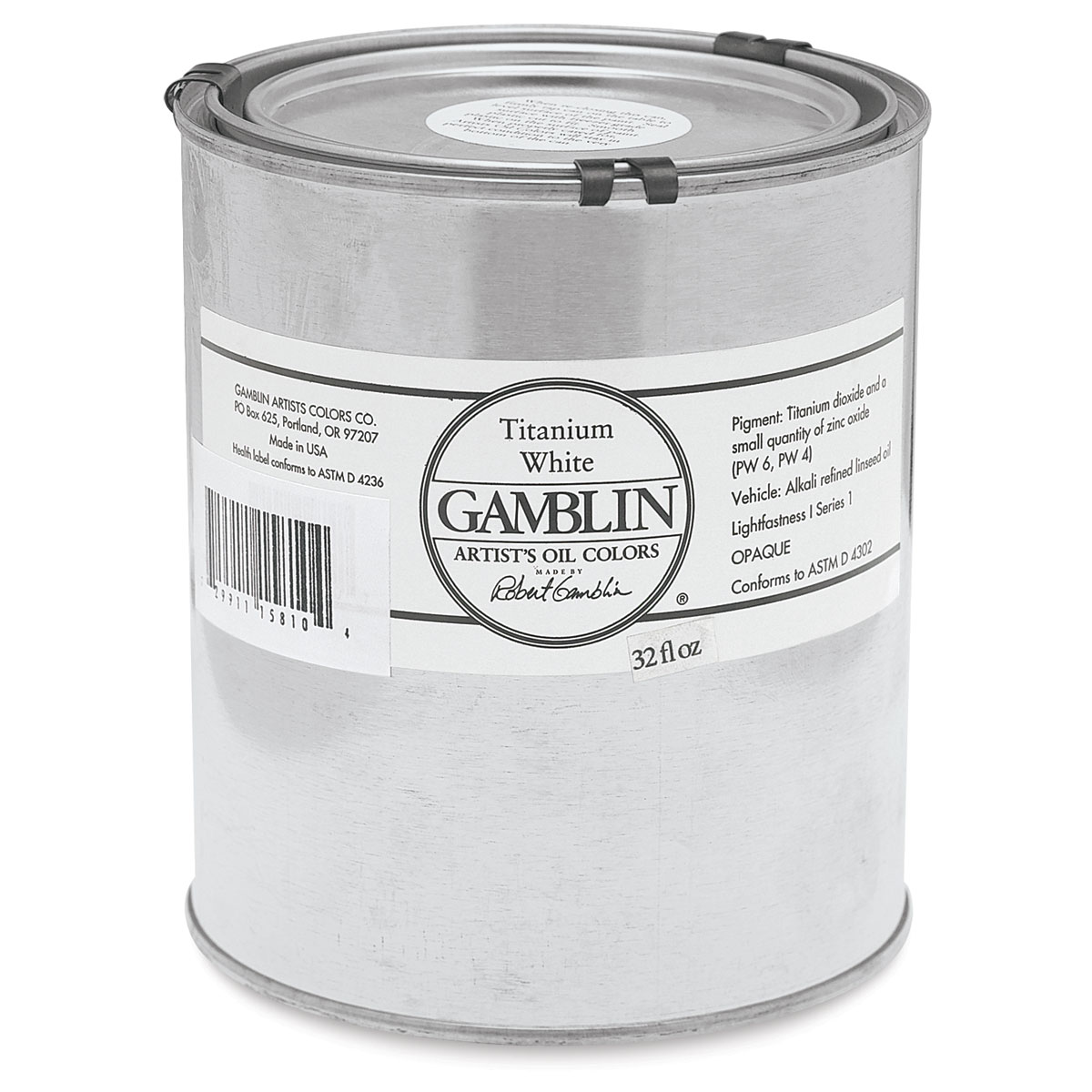 Encre Relief Gamblin Blanc Titane - 175ml Pour Gravure Et Monotype