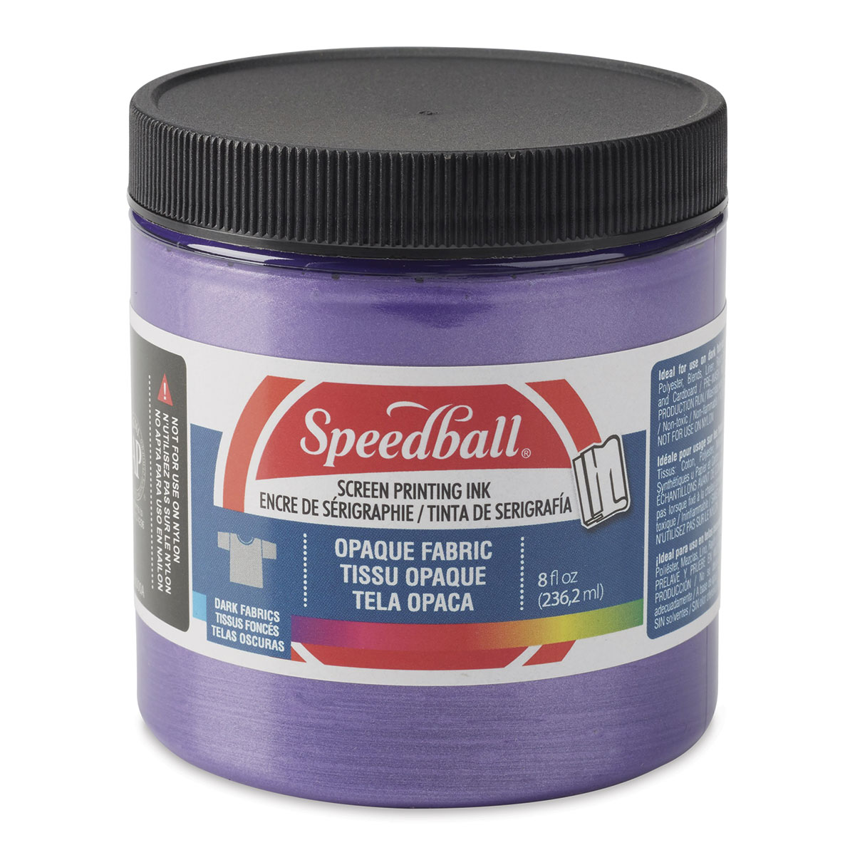 Speedball Fabric Screen Printing Ink - Amethyst (Opaque), 8 oz Jar