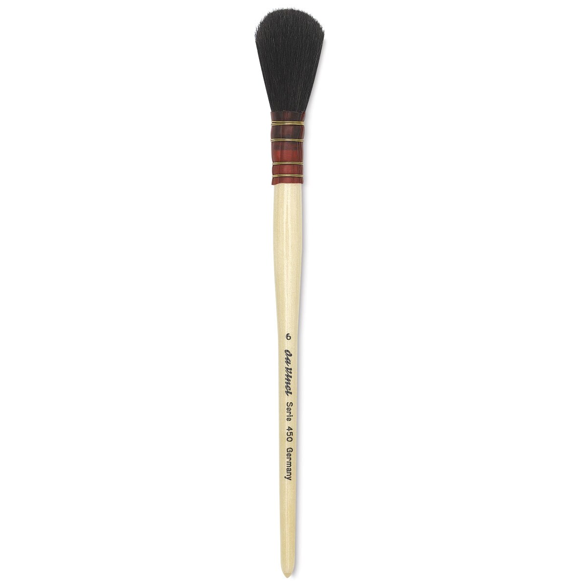Da Vinci Black Goat Brush Quill Mop, Short Handle, Size 6 Michaels
