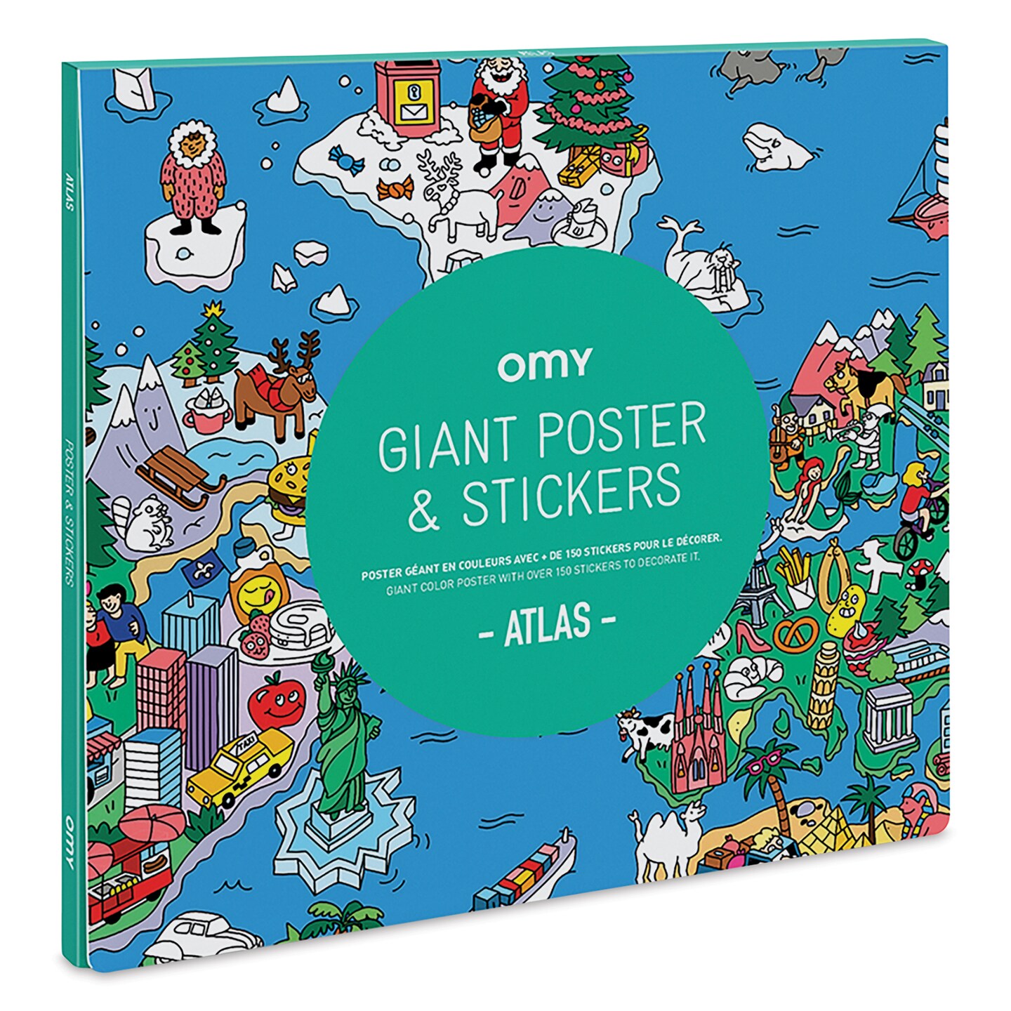 OMY Giant Poster &#x26; Sticker Set - Atlas
