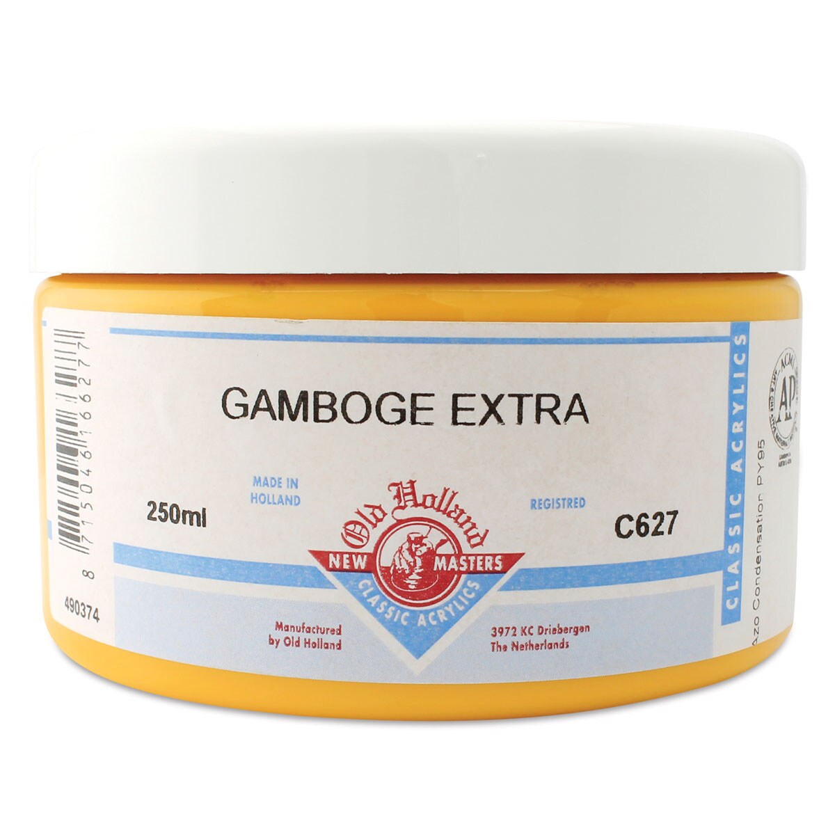 Old Holland New Masters Classic Acrylics - Gamboge Extra, 250 ml jar