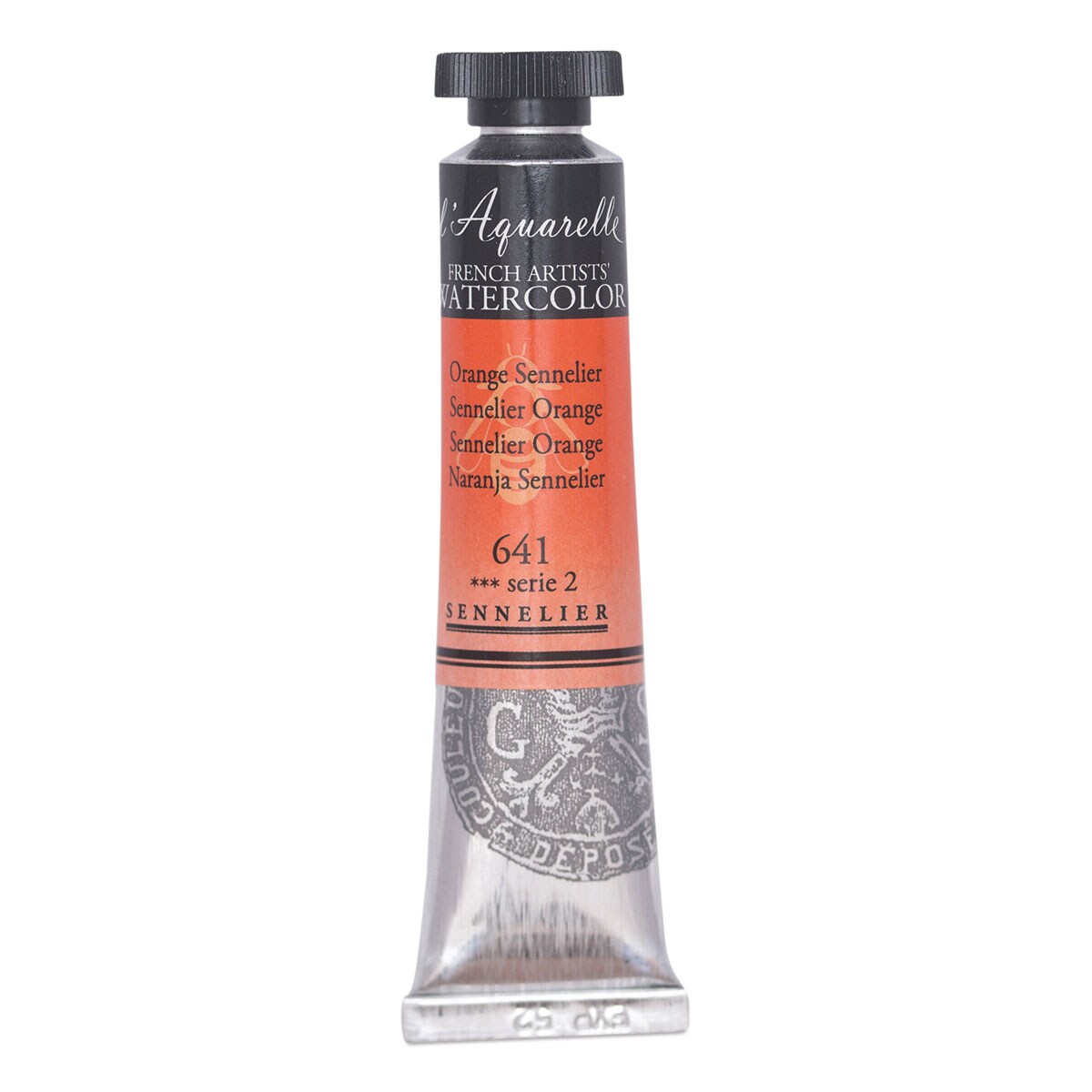 Sennelier French Artists&#x27; Watercolor - Sennelier Orange, 21 ml Tube