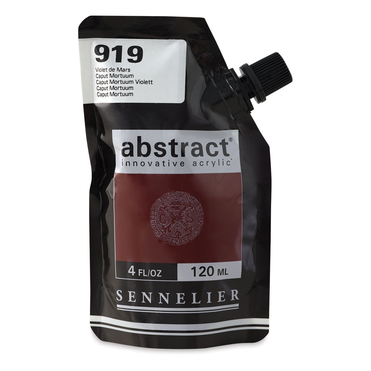 Sennelier Abstract Acrylic - Caput Mortum, 120 ml pouch