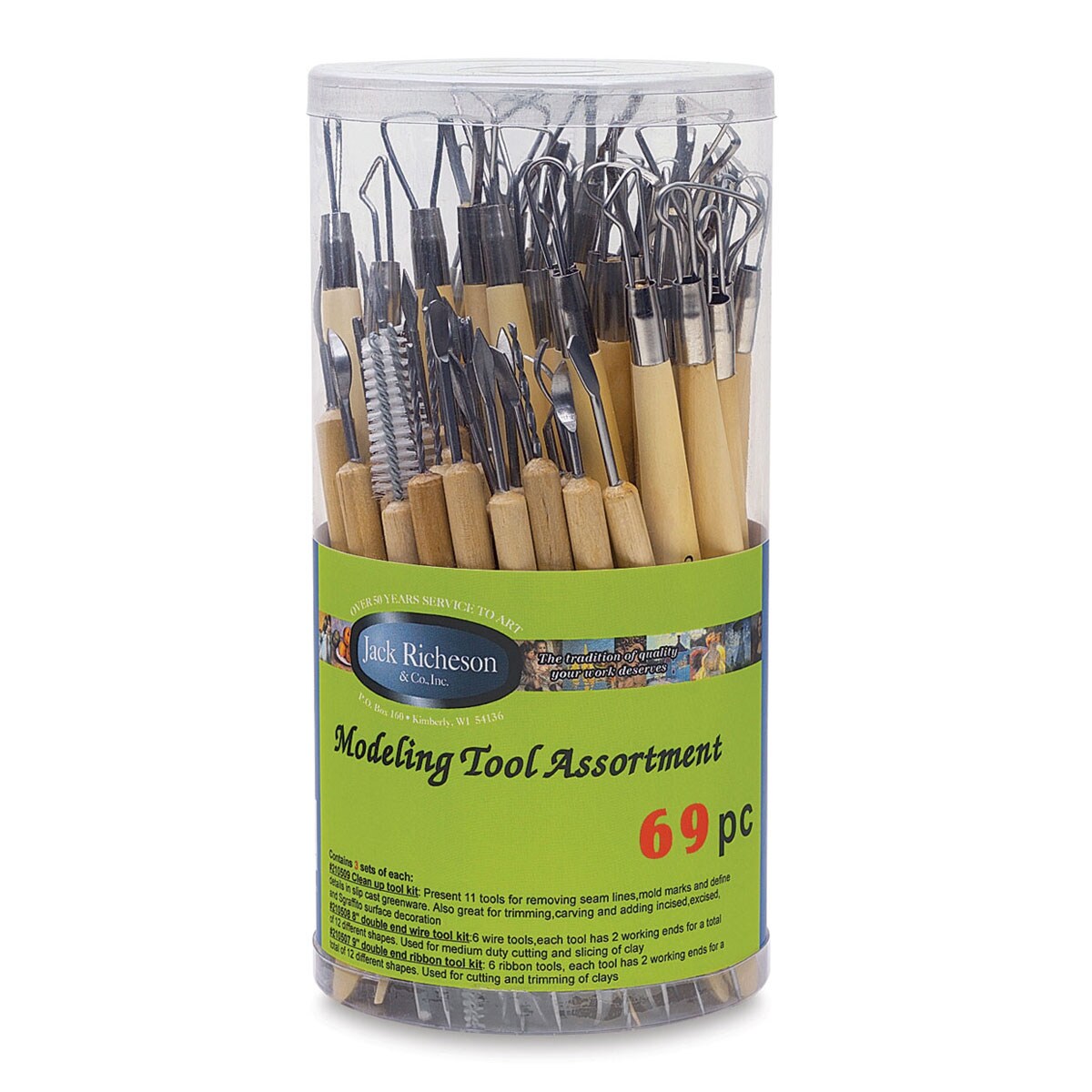 Richeson Boxwood Tool Canister - 69 Pieces