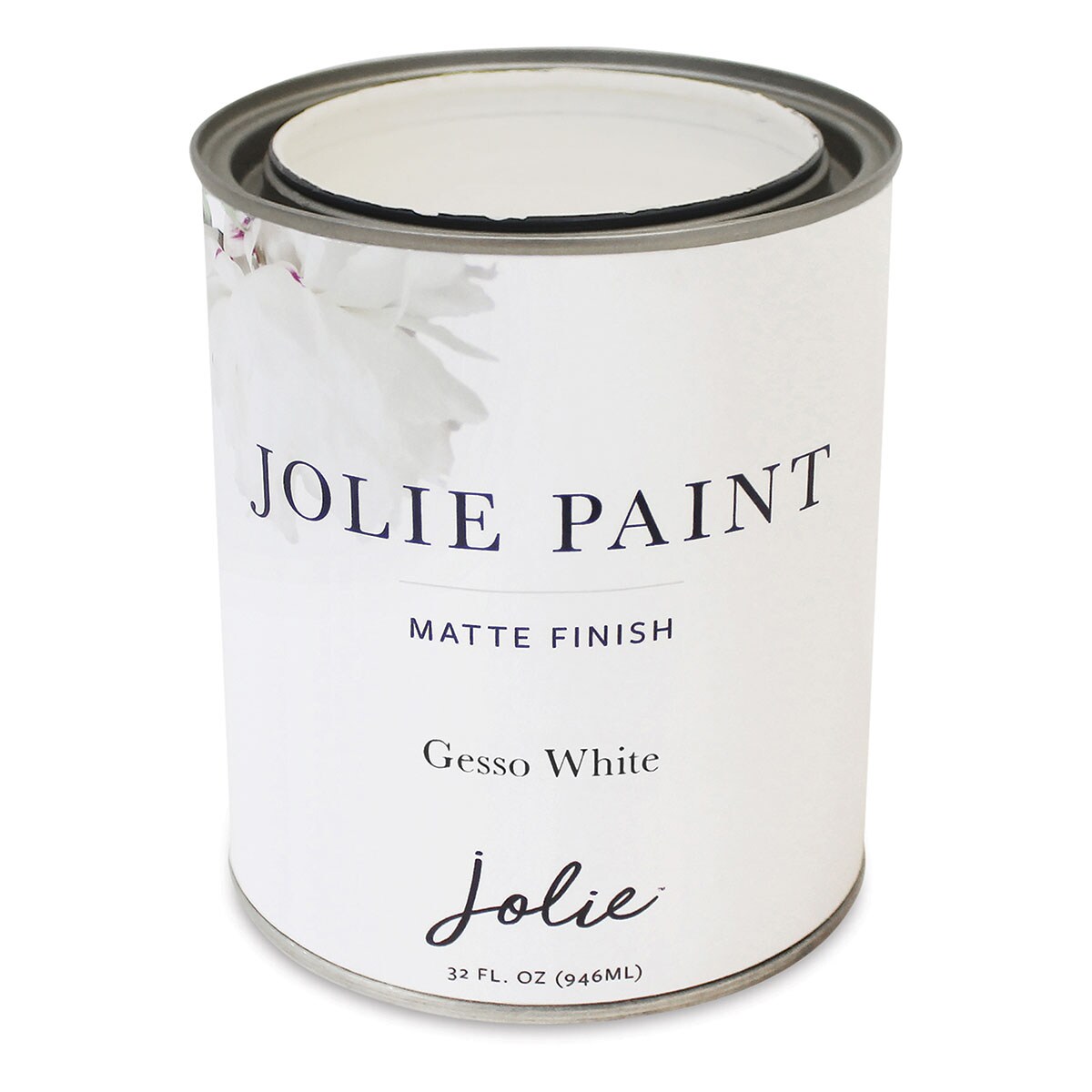 Jolie Matte Finish Paint - Gesso White, Quart