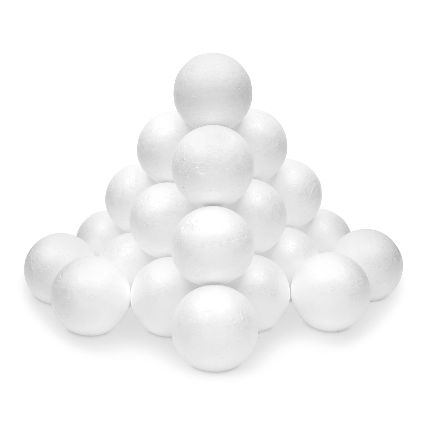  Evershine 24 Pack 3 Inch Craft Foam Ball - White Smooth Craft  Foam Polystyrene Balls for DIY Craft and Art School Project : Arts, Crafts  & Sewing