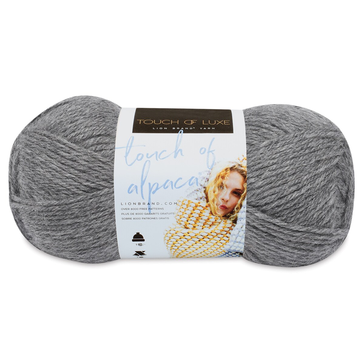 Lion Brand Touch of Alpaca Yarn - Oxford Grey