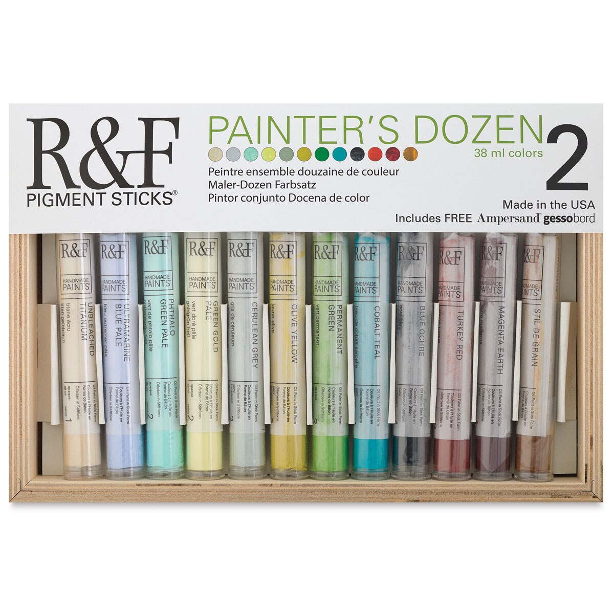 R&#x26;F Pigment Sticks - Painter&#x27;s Dozen II Set of 12
