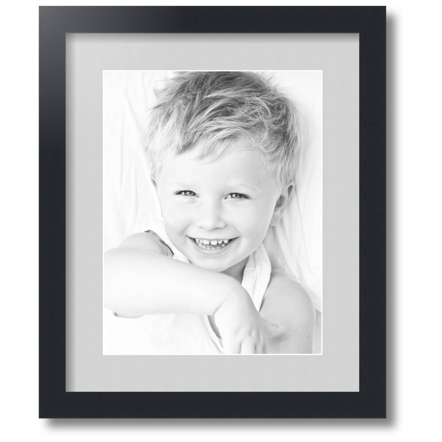 ArtToFrames Collage Photo Picture Frame with 1 10x13 inch Openings, Framed in Black with Over