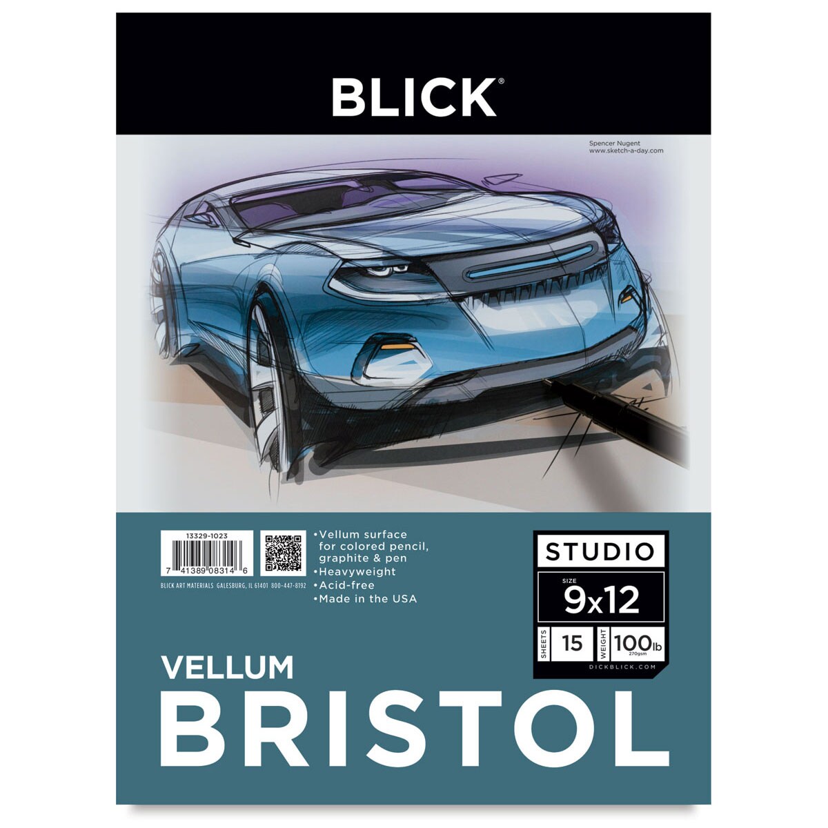 Blick Studio Sketch Pad - 9'' x 12'', 100 Sheets