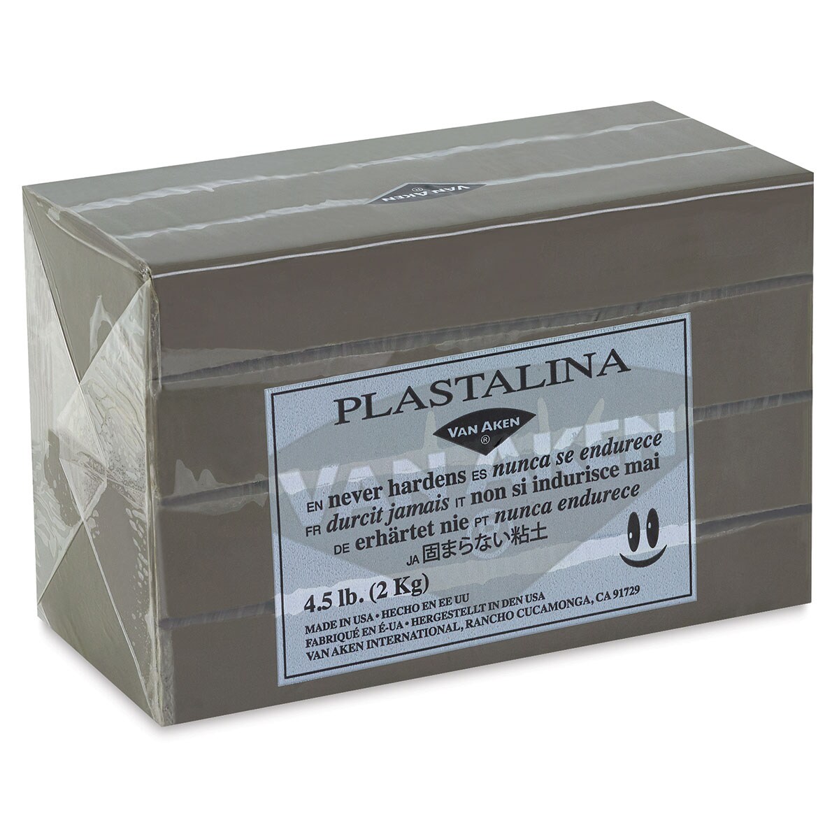 Van Aken Plastalina Modeling Clay - 4.5 lb, Gray