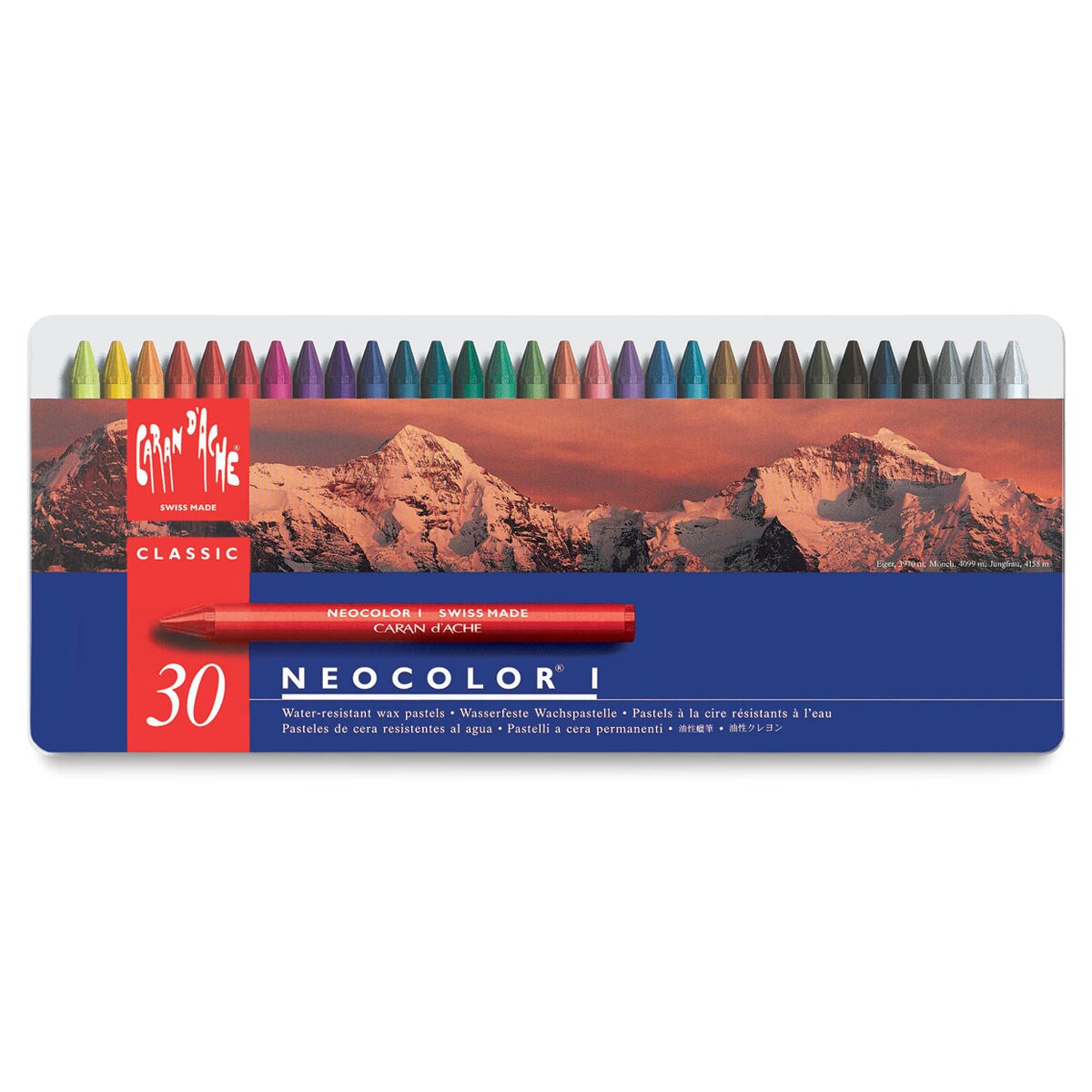 Caran d&#x27;Ache Neocolor I Wax Pastels - Assorted Colors, Set of 30