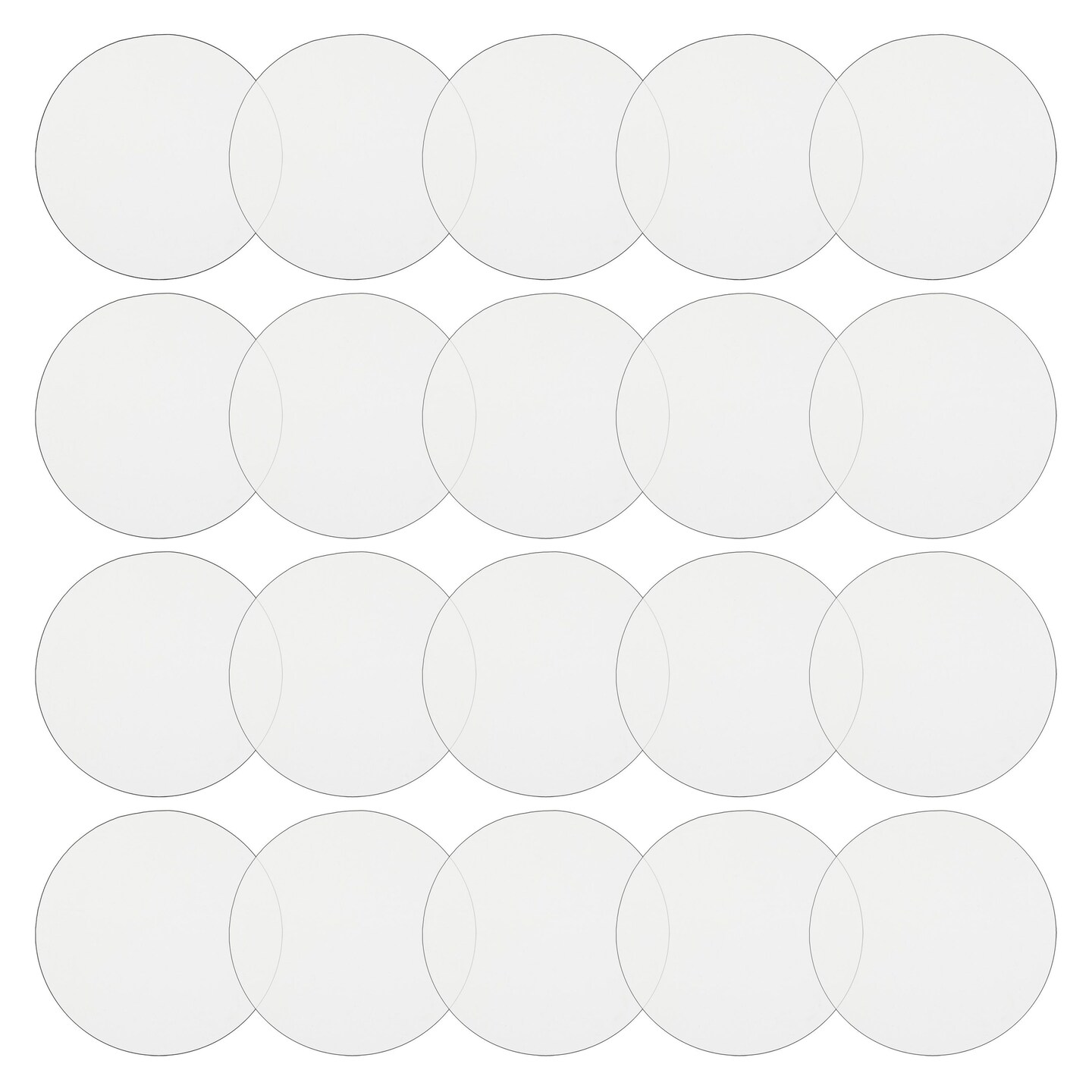30 Pieces Clear Acrylic Circles, round Acrylic Blanks Acrylic Discs  Round,Acryli
