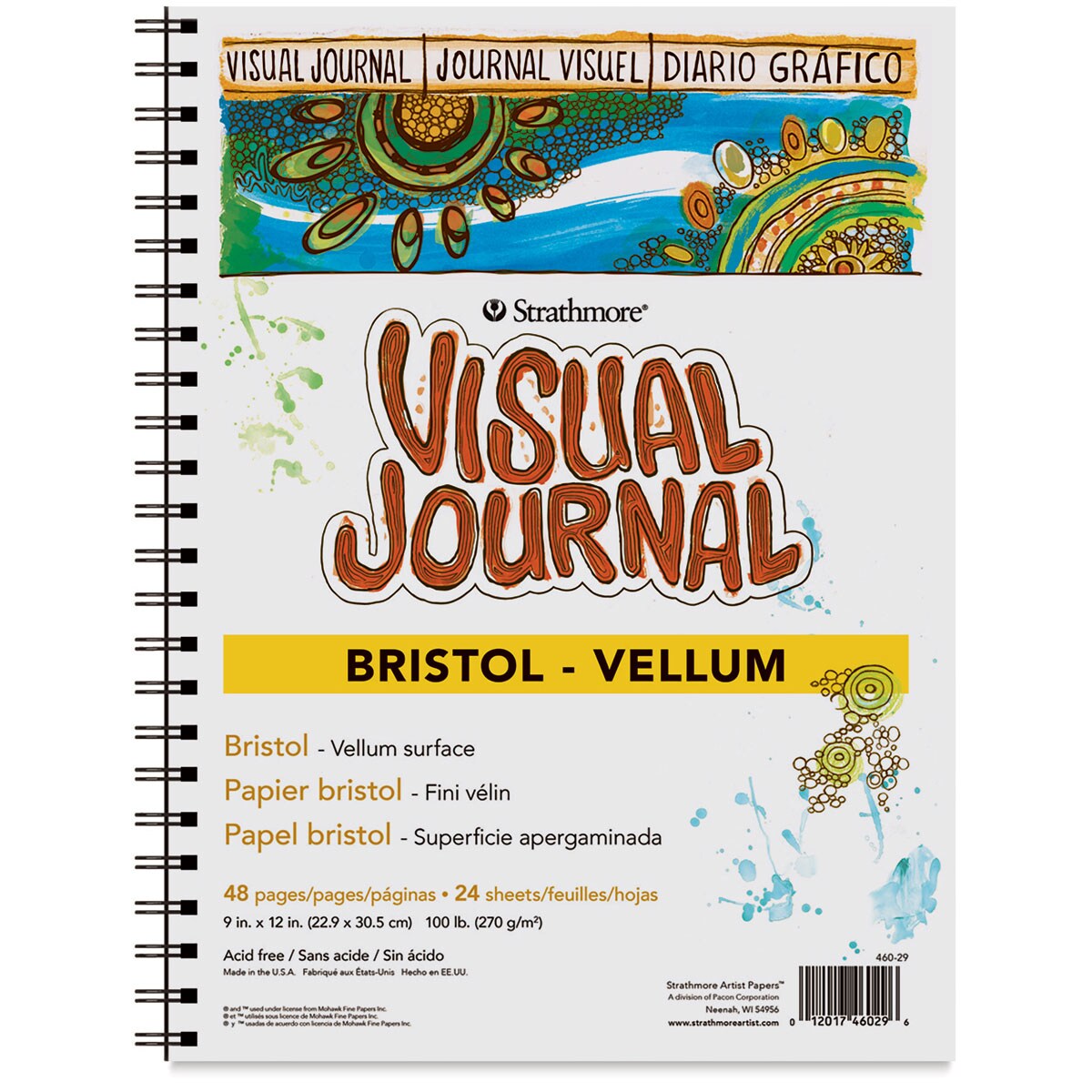 Strathmore Bristol Visual Journal - Vellum, 12&#x22; x 9&#x22;