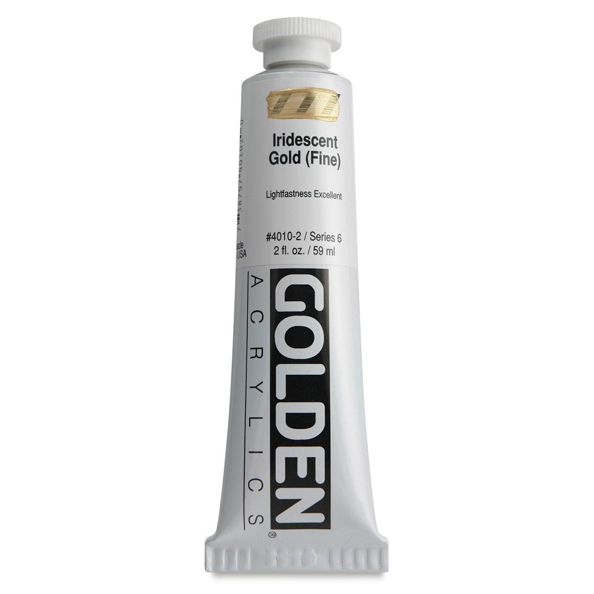 Golden Heavy Body Artist Acrylics - Iridescent Gold Deep (Fine), 32 oz Jar