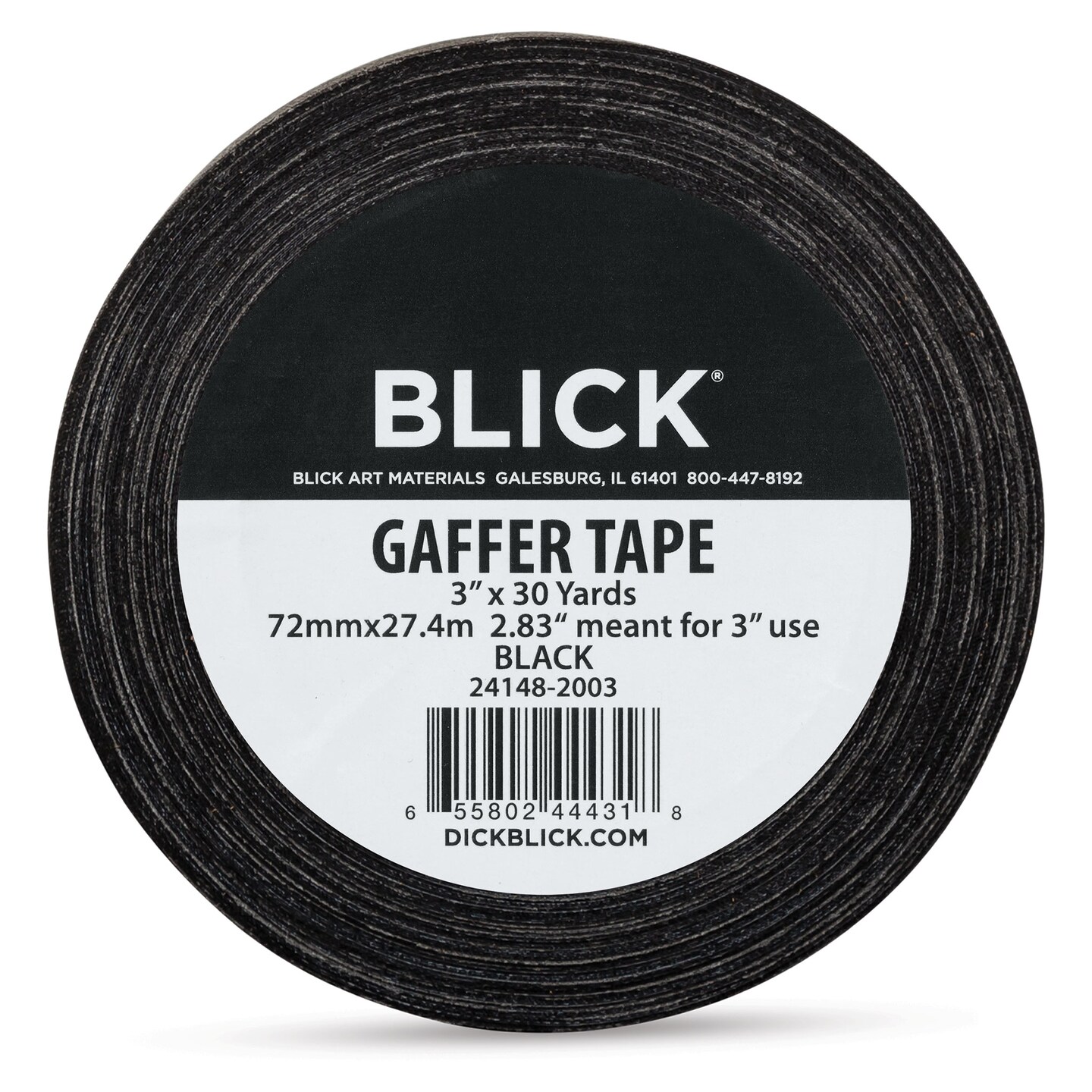 Blick Gaffers Tape - 3&#x22; x 30 yds, Black
