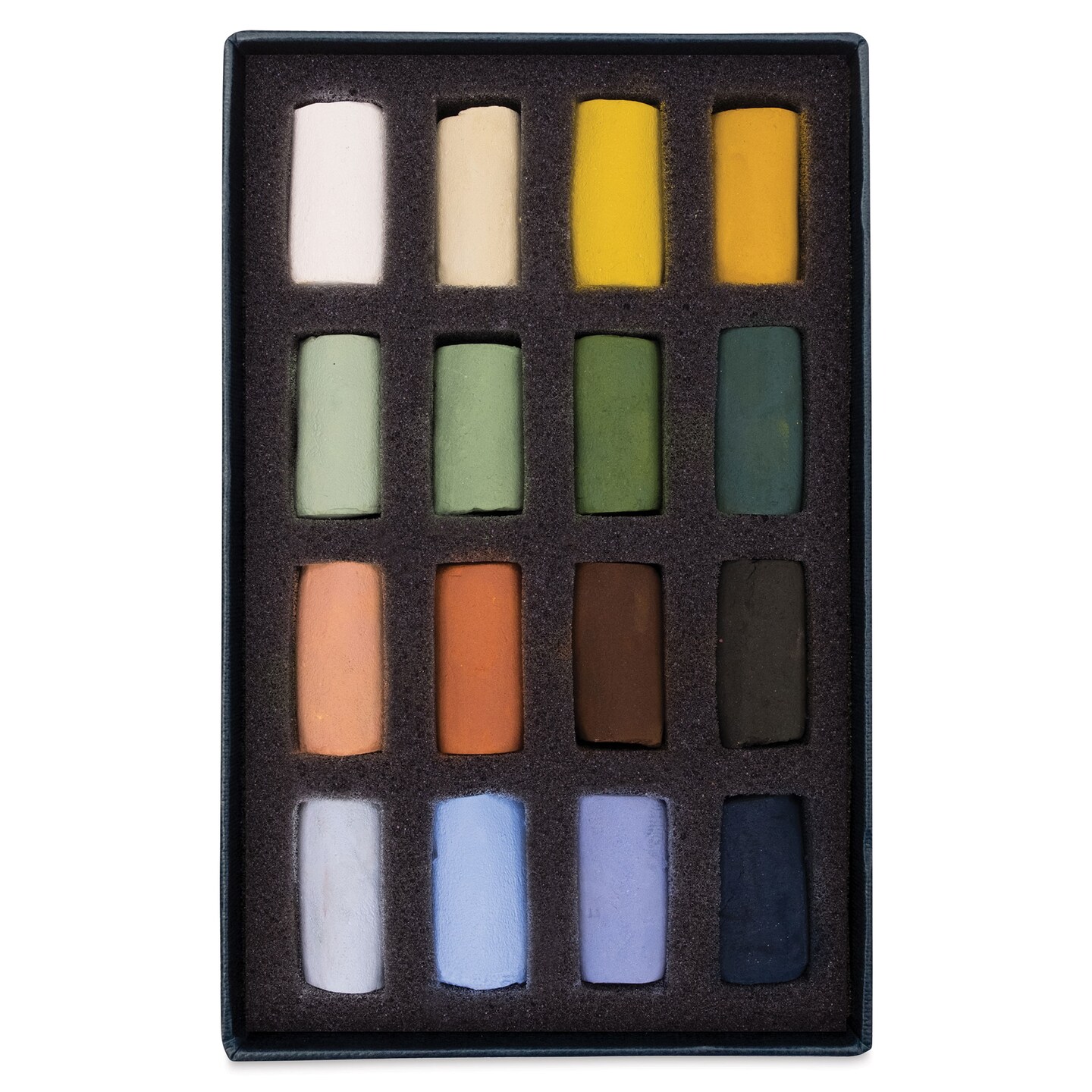 Unison Handmade Pastels - Landscape Colors, Half Stick, Set Of 16 