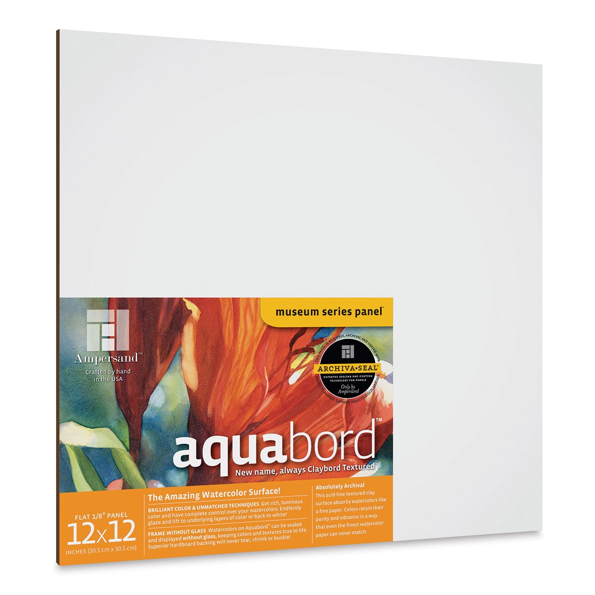 Ampersand Aquabord - 12&#x22; x 12&#x22; x 1/8&#x22;, Flat