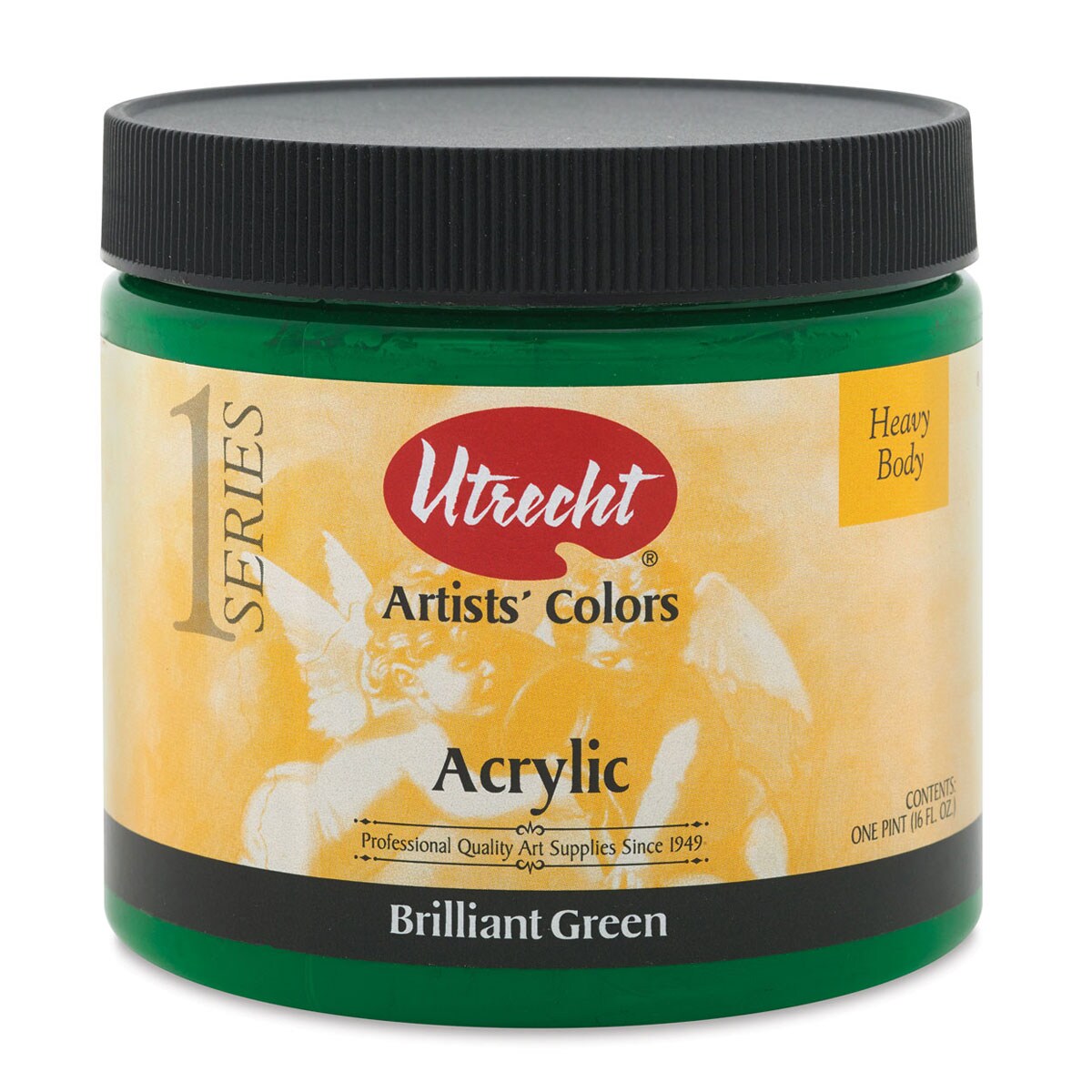 Utrecht Artists' Acrylic Paint Brilliant Green, Pint Michaels
