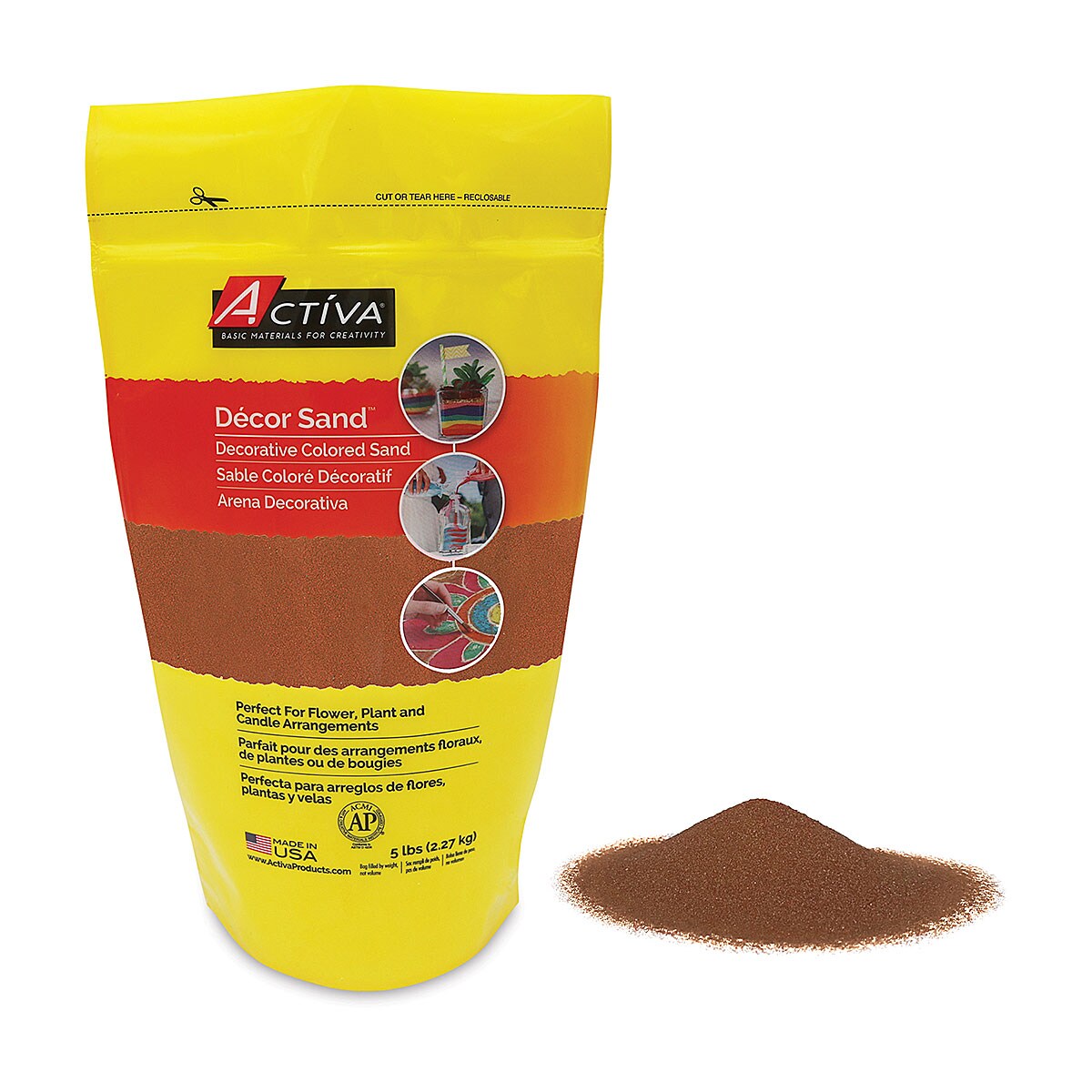 Activa Sand - Dark Brown, 5 lb