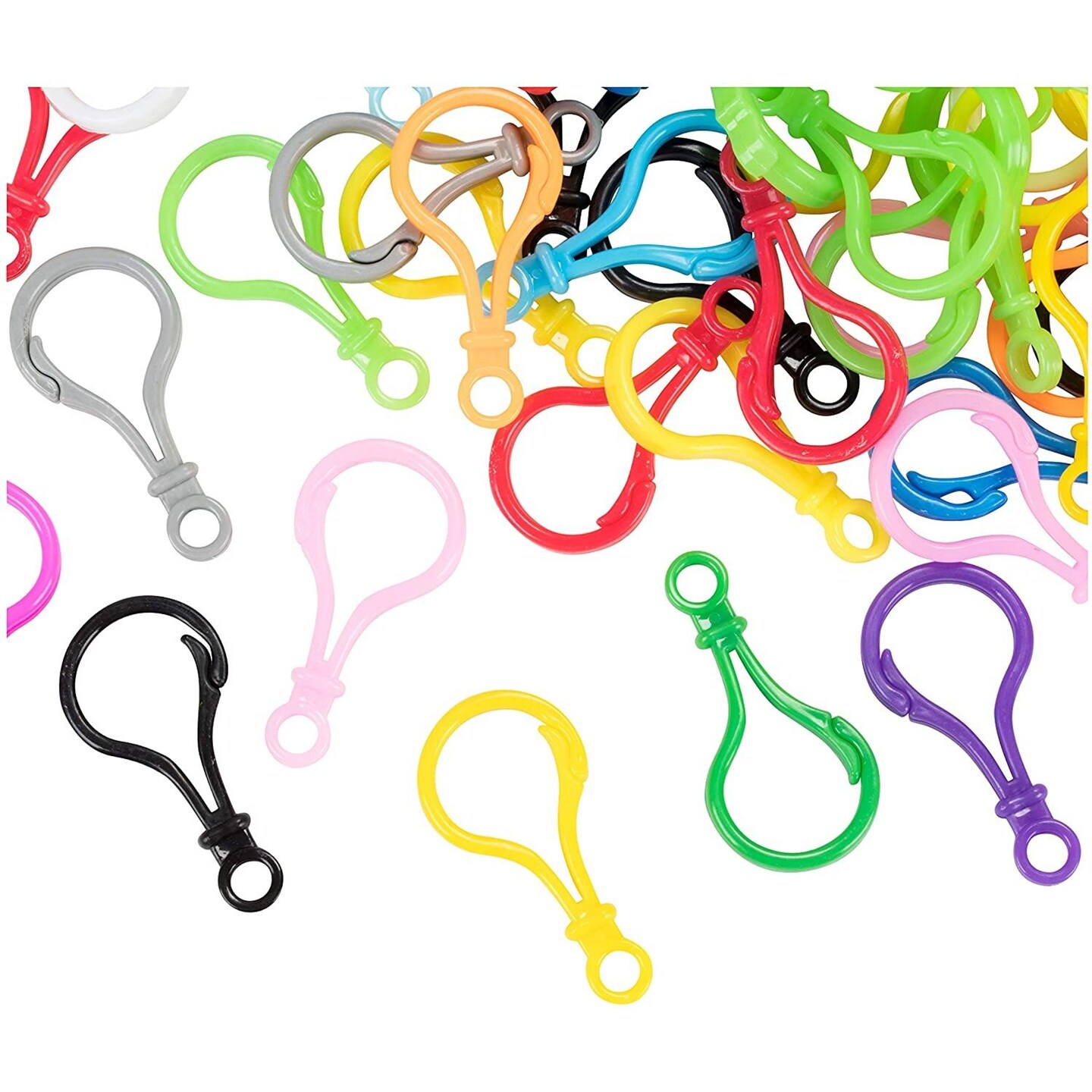  120pcs Plastic Lobster Claw Clasps,12 Colors Cute Lanyard Snap  Clip Hooks Hard Multicolor Lobster Clasp Hook Plastic Backpack Clasp Hook  for Jewelry Making/DIY Crafts/Handmade/Toy Keychain